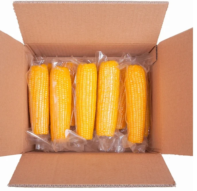 Chinese  Factory Wholesale Healthy Delicious  Sweet  Vacuum Packaged Corn