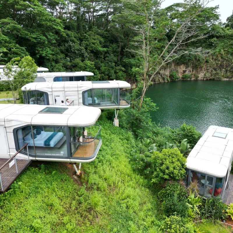 Space Capsule Ready Made Smart Camping Mobile Homes Superior Bachelor Apartment House With Voice Control Smart House Mobile Home