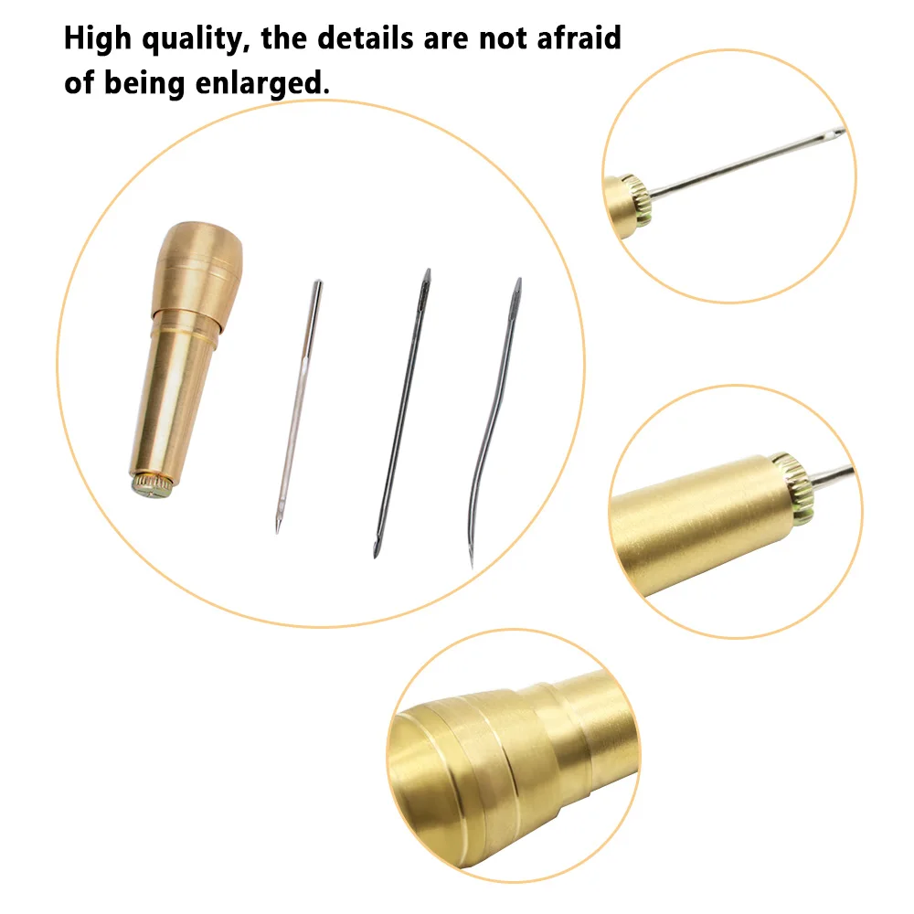 Shoes Canvas Tent Sewing Awl Hand Stitcher Taper Needle Repairing Kit Tool leather strit stitching tools hole