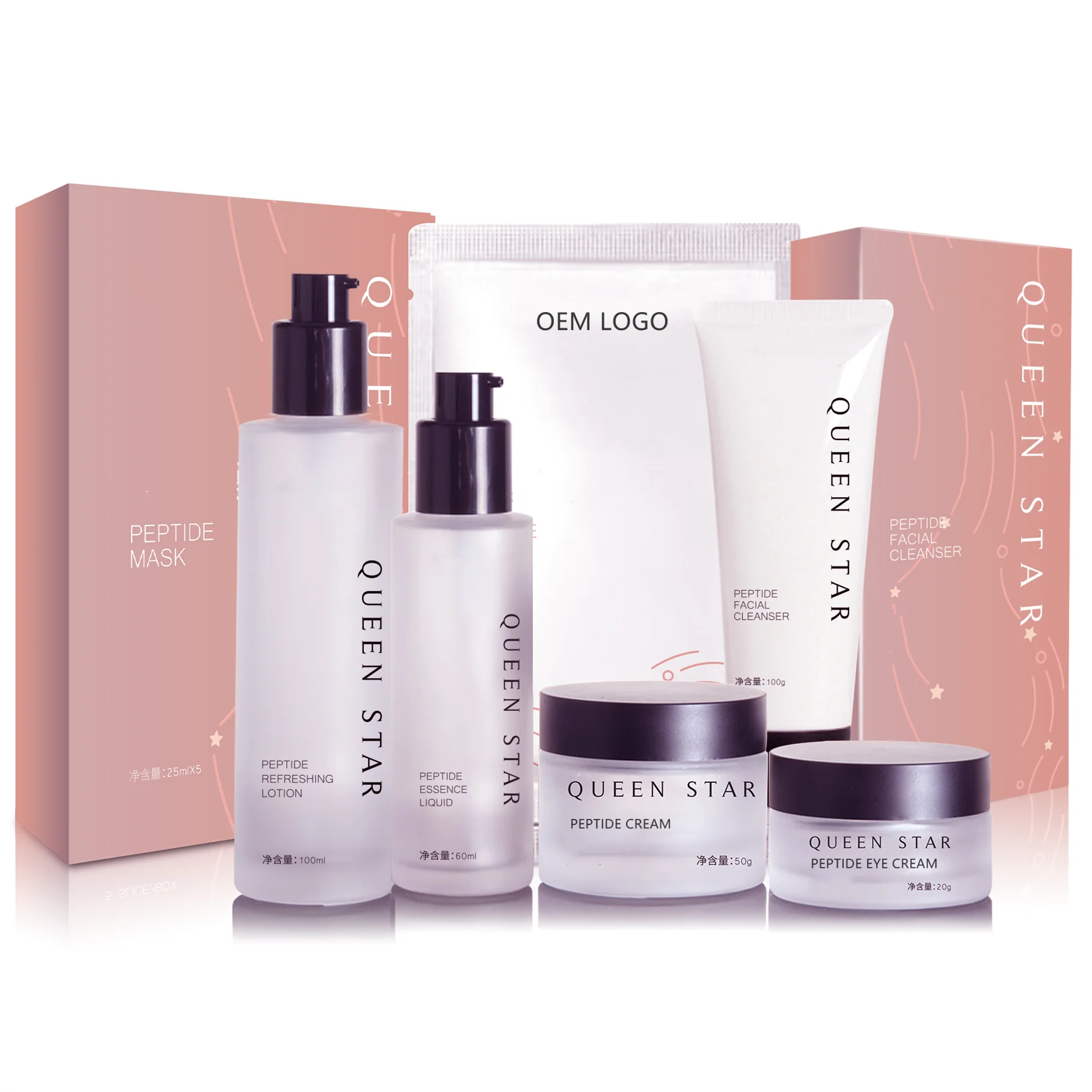 Pure Natural Peptide Facial Cleanser Skin Care Moisturizing Skin Cleansing Pore Facial Skincare Anti Aging Cleanser