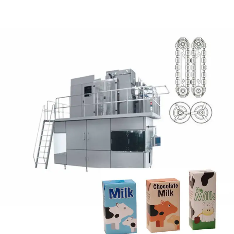 Автоматическая машина для розлива напитков 250 мл Для асептической кирпичной бумаги