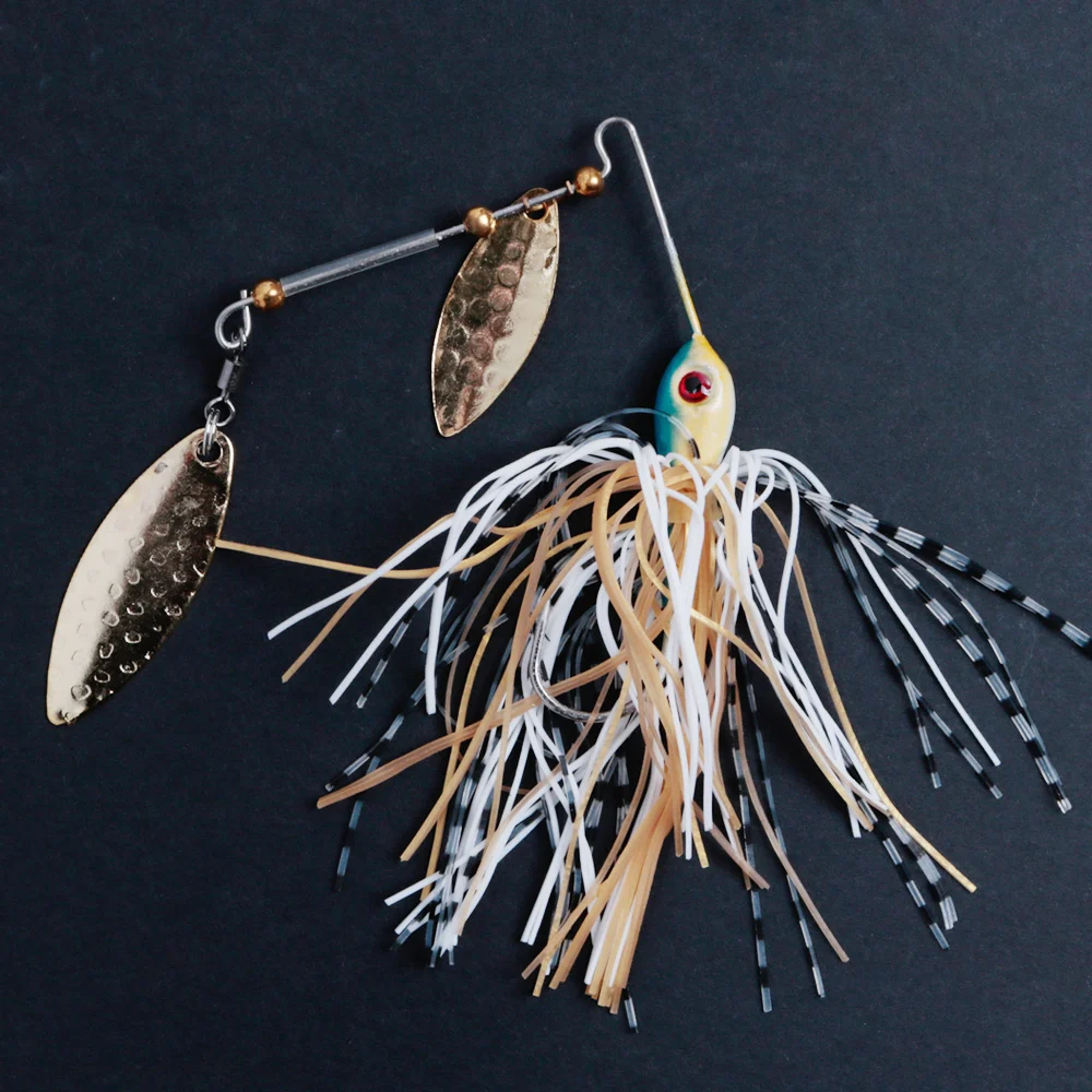 
Fishing Lures Spinner Baits Fishing Hard Spinner Lures Bass Trout Salmon Hard Metal Spinnerbait set 