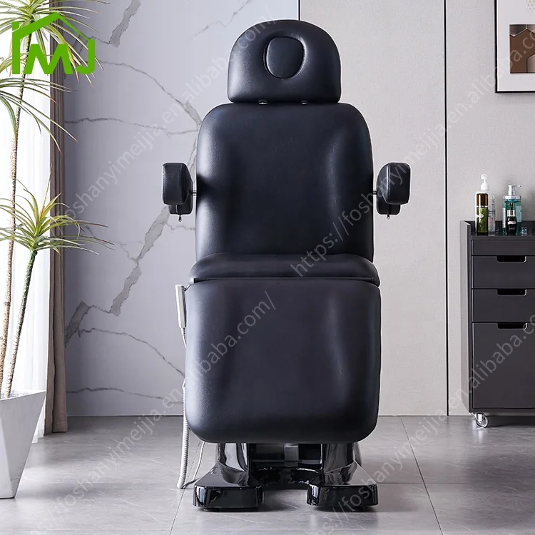 Large bearing capacity Foot Control 4 Motor Spa Electric Massage Table Facial Treatment Bed