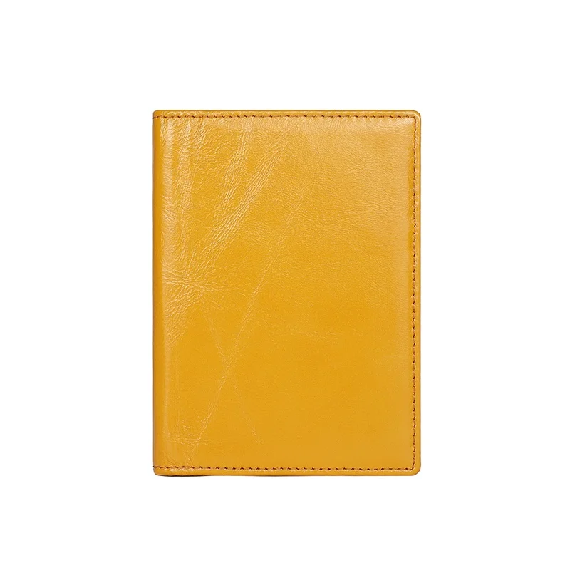 Cowhide vintage boarding card leather passport holder passport bag passport book wallet card bag