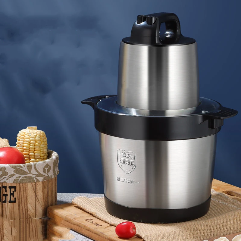 Direct factory OEM Kitchen chopper Ch6L FUFU mixer electric big power stainless steel meat grinder  industrial food processor