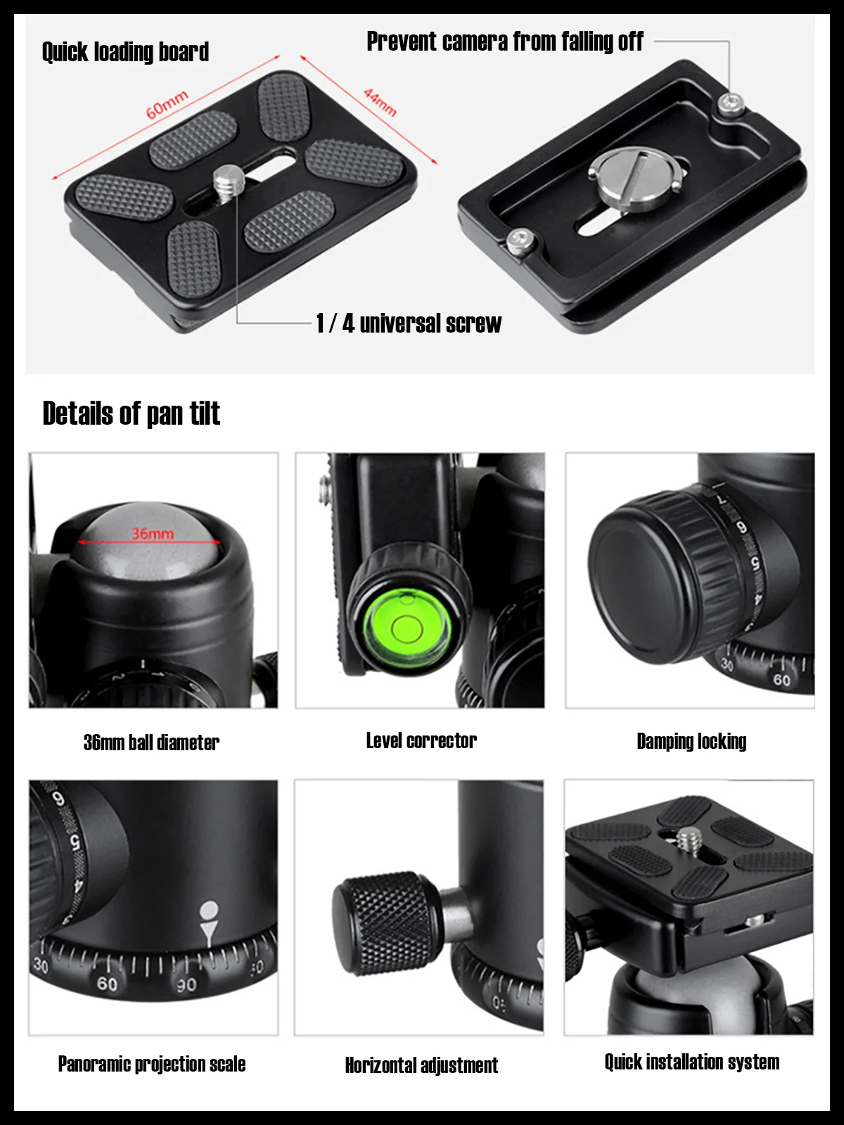 Concept Lightweight Carbon Fiber Camera Tripod Professional Tripod Camera Tripod With Carry Bag