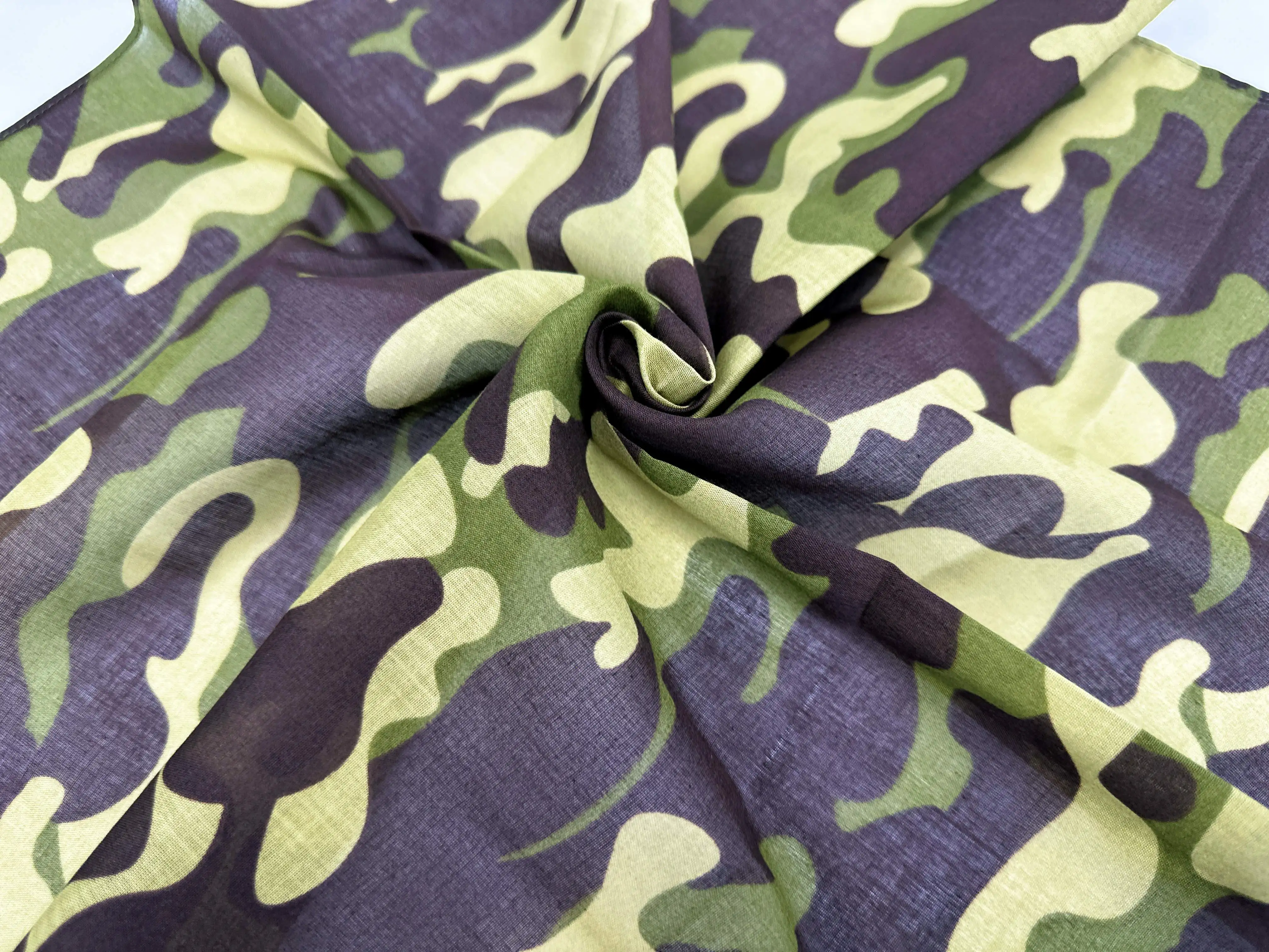 Hengli camouflage Wholesale best Fashion bandana scarf Custom logo Printed color High Quality Girl baby head Most Popular