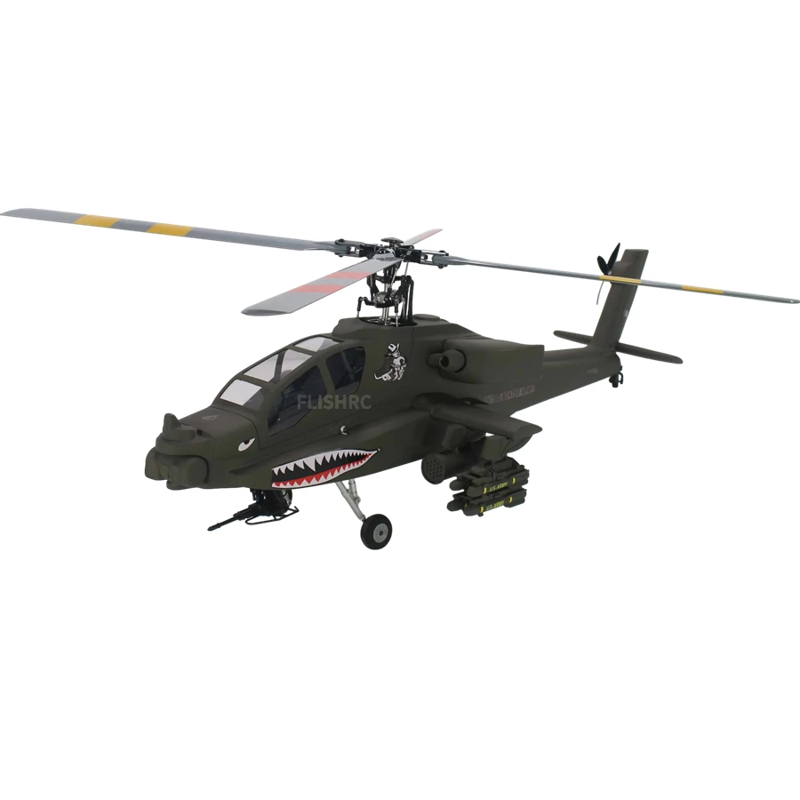 FLISHRC FL500 Roban AH-64 Apache 500 размера вертолет с четырьмя лопастями винта GPS полетным контроллером H1 BNF Not FLY WING