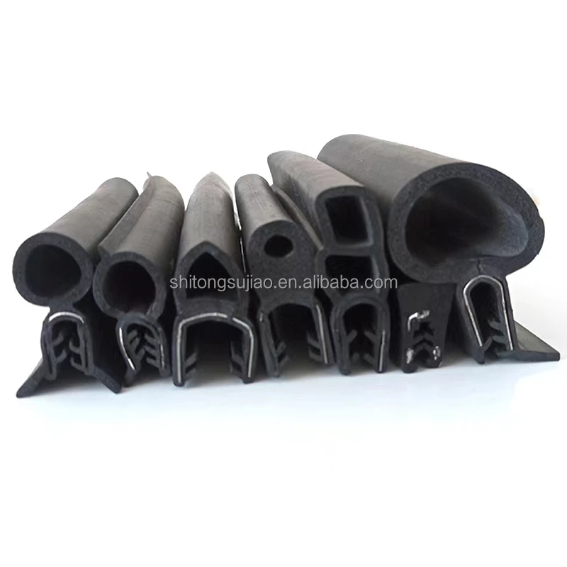 Customize Waterproof T-shape V-shape Extrusion Rubber Sealing Strip For Solar Photovoltaic Panel Rubber Gasket