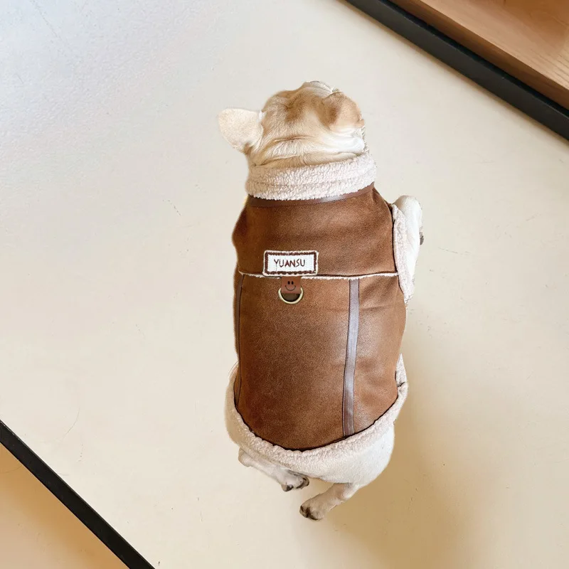 2024 High Quality Winter Pet Clothing Windproof Thick Plus Velvet Warm Clothes Jacket Outdoor Comfortable Dog Coat