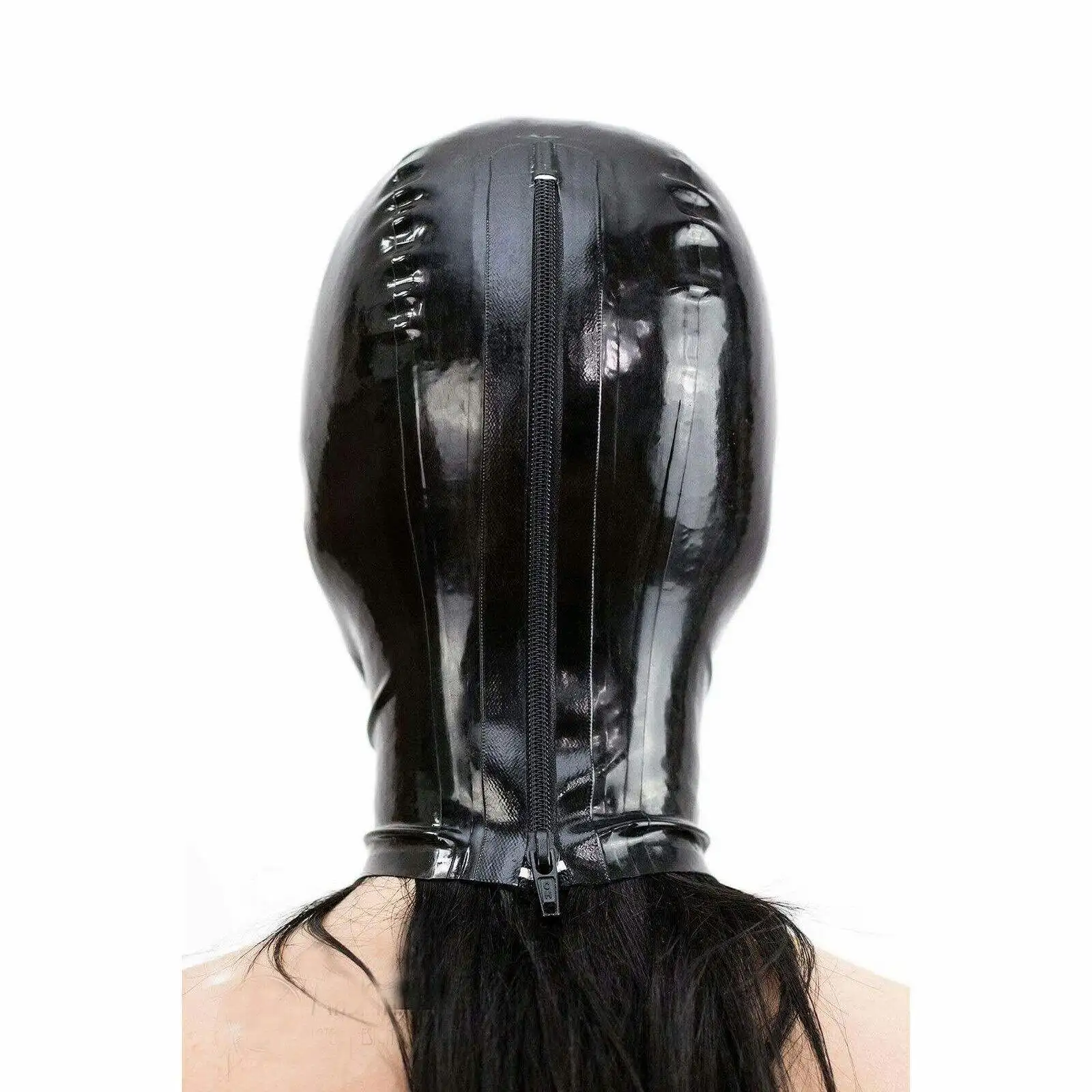 Rubber Cat Ears Role Play Fetish Headgear Hood Headdress BDSM Adult Sex Toys