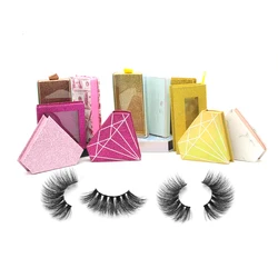 China Good Quality Crossing 3D Mink Fur Lashes 25mm Mink Strip Eyelash