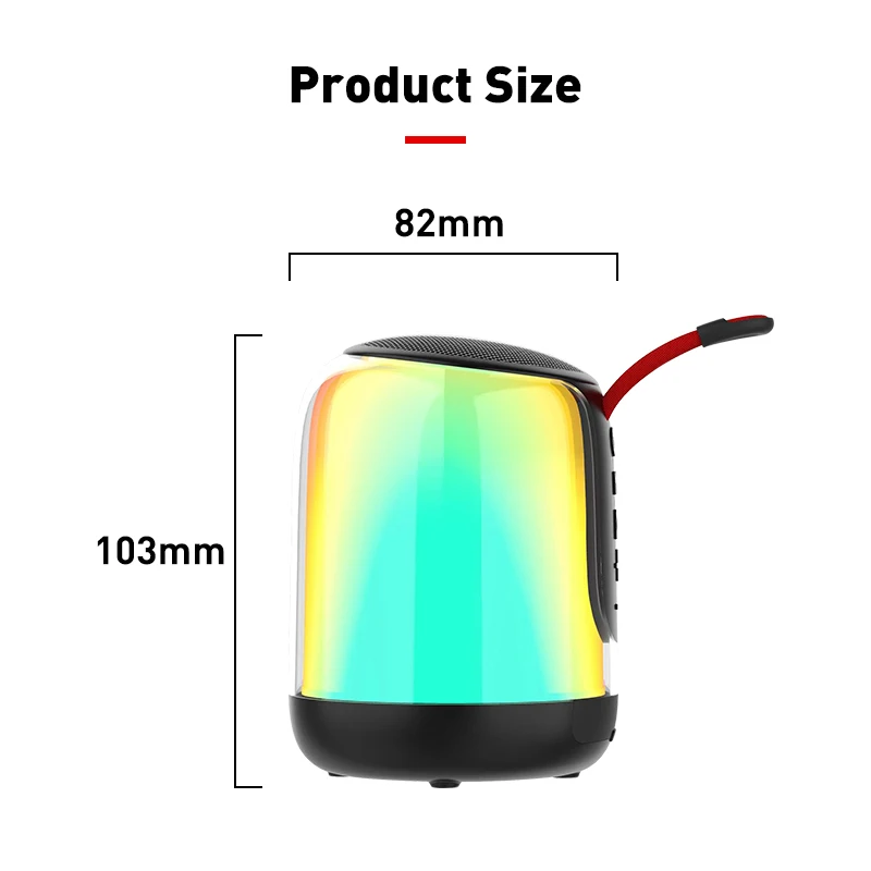 Waterproof Mini Portable Outdoor HD Sound Bass Bluetooth Speaker Home Dual Pairing Wireless Speakers
