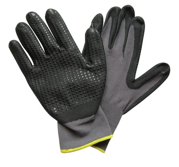 Wefocus дышащая Нескользящая Перчатка с нитриловым покрытием ручной работы из пеноматериала и спандекса с нитриловым покрытием