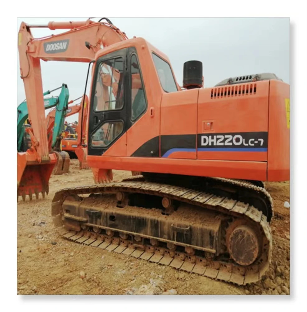 Экономия топлива лучше Doosan Dh220Lc-7 б/у экскаватор в хорошем состоянии Лидер продаж doosan dh55 60 80 150 210
