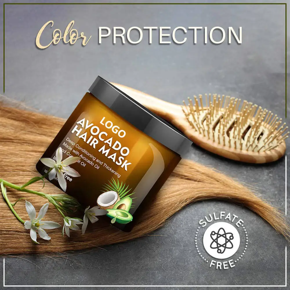 Wholesale Avocado Coconut Nourishing Strengthening For Dry Damaged Hair Mask