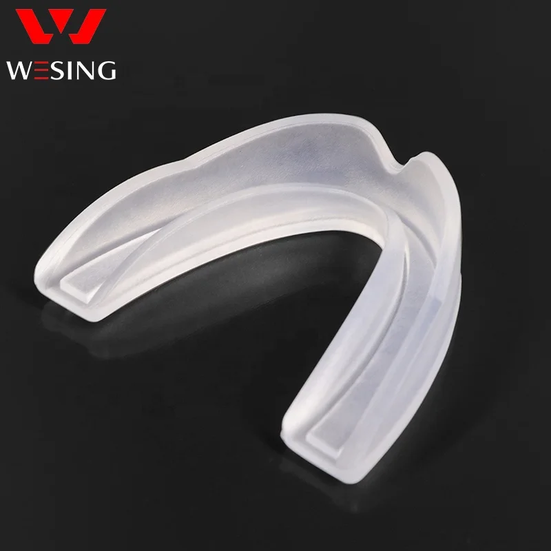 Wesing custom black silicone mouth guard mouth protector boxing mouth guards