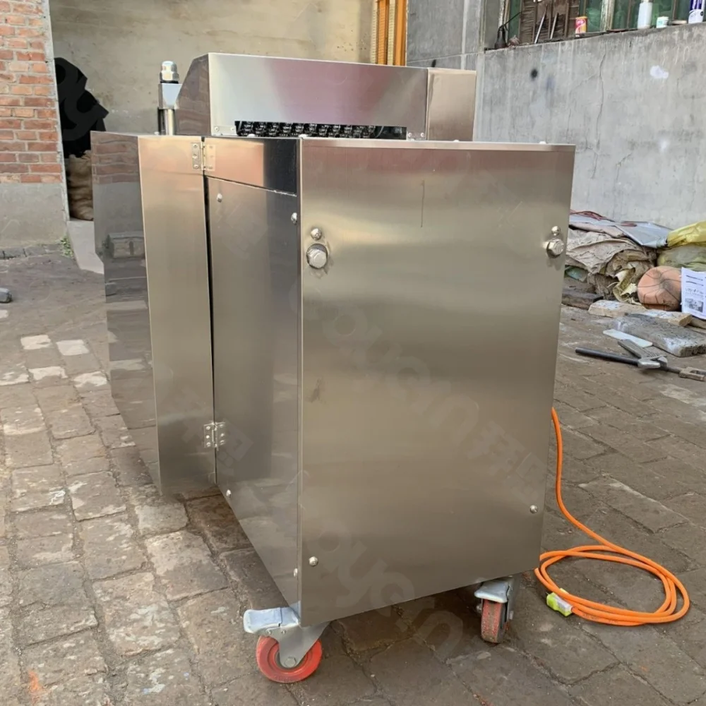 Cube Meat Bone Slice Cutting Machine Chicken Fish Pork Beef Vegetable Strip Frozen Fresh Meat Cutter Chopper Meat Cube Dicer