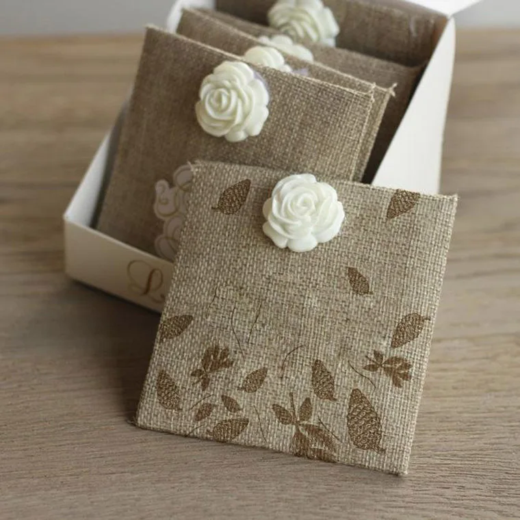 Hand made scented sachet air freshener fabric linen sachet bags for Christmas gifts