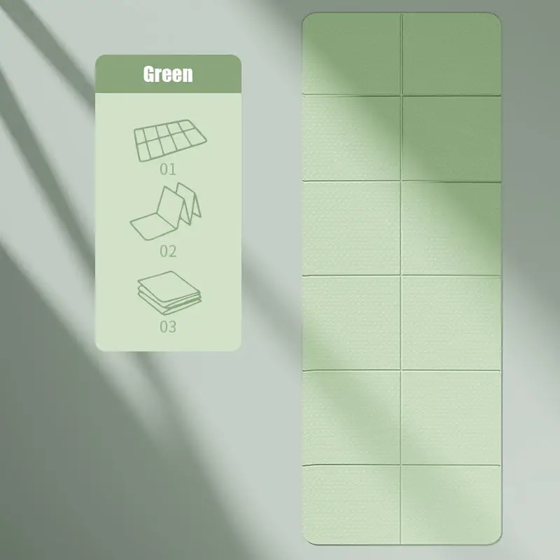 Haiteng Wholesale Price Portable Non Slip Texture Design Travel Eco Friendly Foldable Yoga Mat TPE