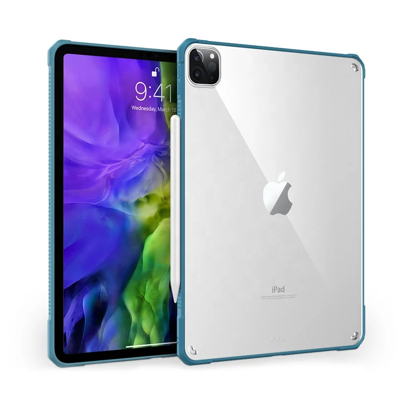 OEM factory custom ultra-thin Acrylic shockproof tablet covers tpu Anti-fall transparent case for apple ipad pro 11 2021 case