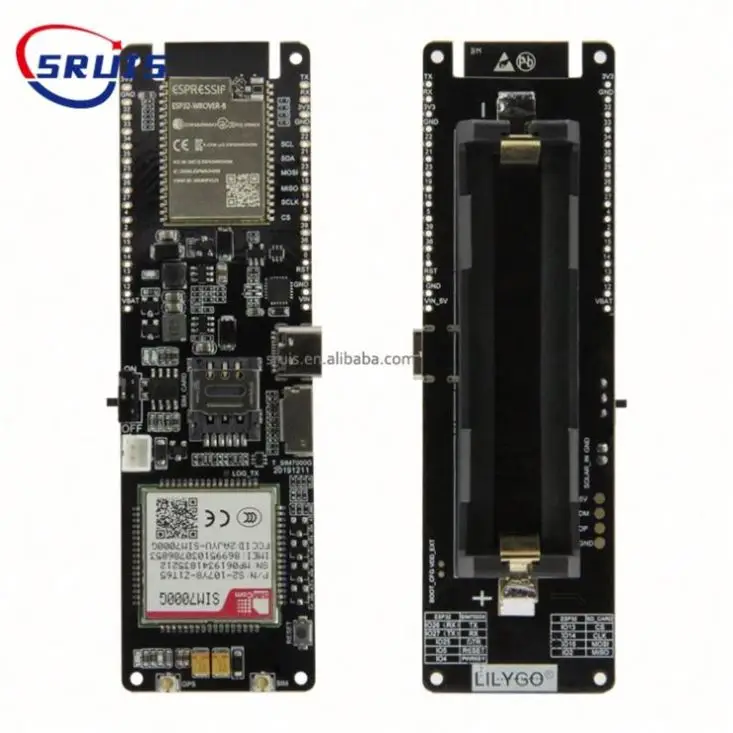 TTGO T-SIM7000G модуль ESP32-WROVER-B чип Wi-Fi 18560 держатель батареи регулятором солнечного заряда макетная плата
