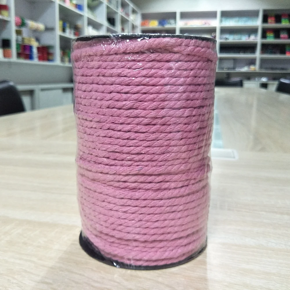 macrame cotton cord twisted 5mm