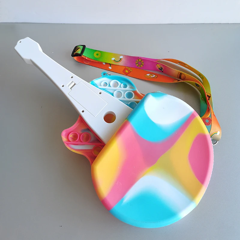 Factory Wholesale Silicone Bag Bubble Popper Toy Handbag Shoulder Bag Purse Case Fidget Pop Bag