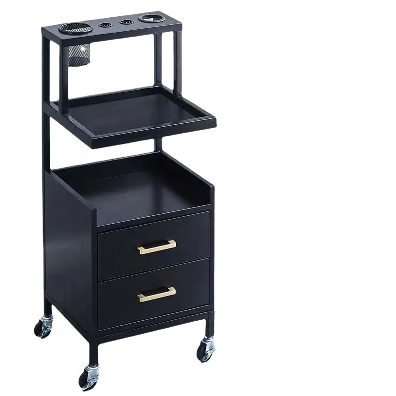 Youtai salon hair styling cart barber shop stools cabinet cart with wheels salon trolley factory sale