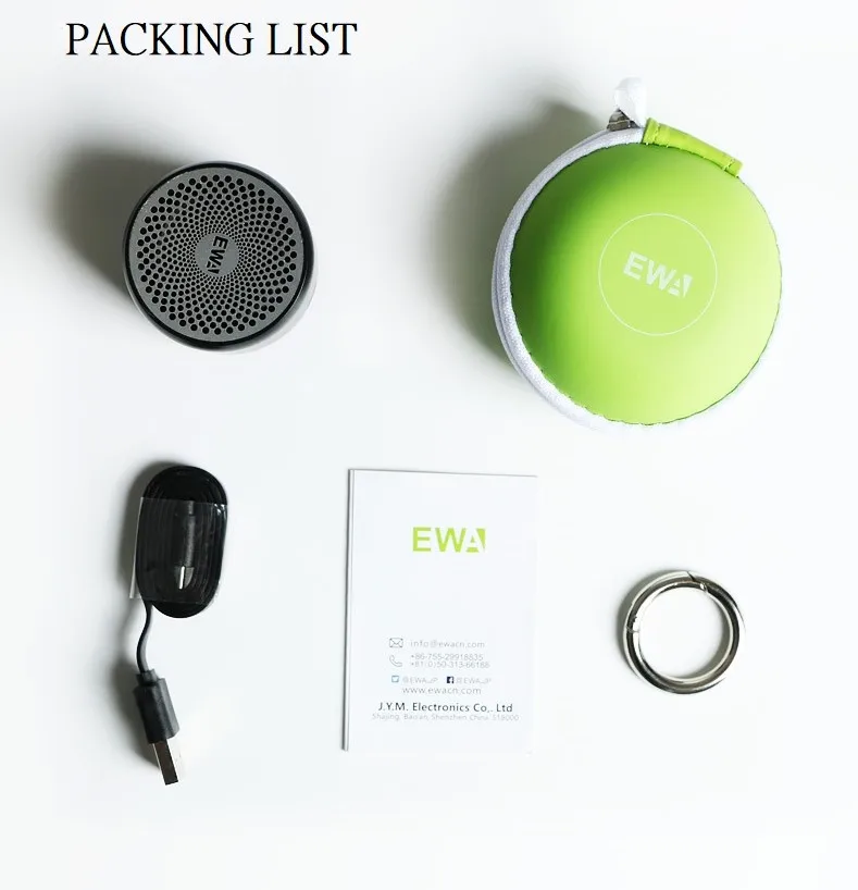 Mini Waterproof Outdoor Home Portable A106 Super Bass Speaker Hans-free Wireless Speaker for Sports MP3 Music Playing