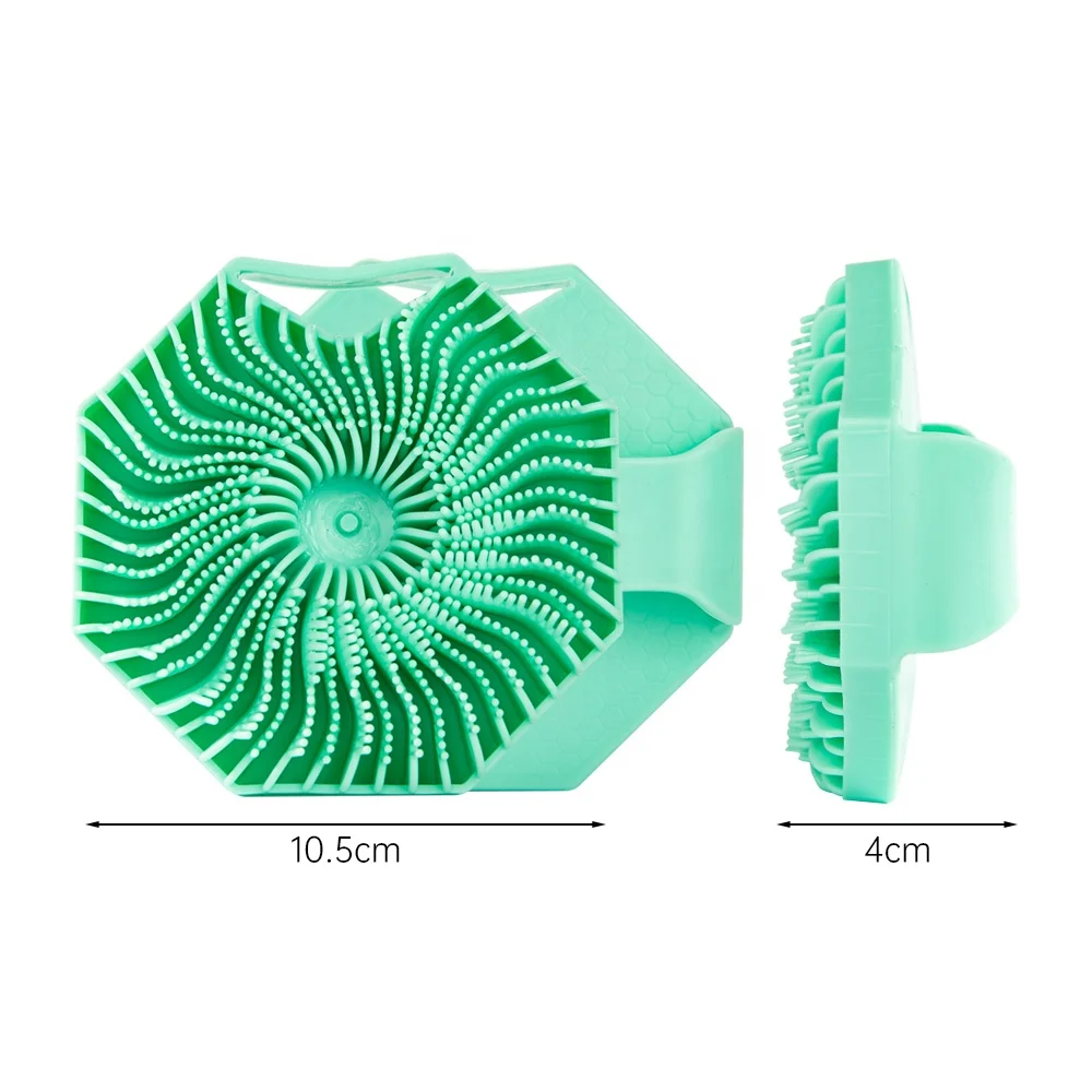 Popular In 2024 Bath Accessories TPE Or Silicon Options Body Exfoliating Brush Silicone Body Scrubber Loofah Bath Scrubber