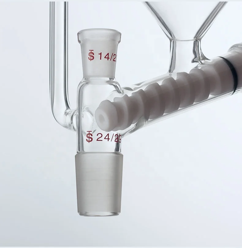 Lab glassware separatory funnel 2000ml  pressure equalizing addition funnel 24/40 joints