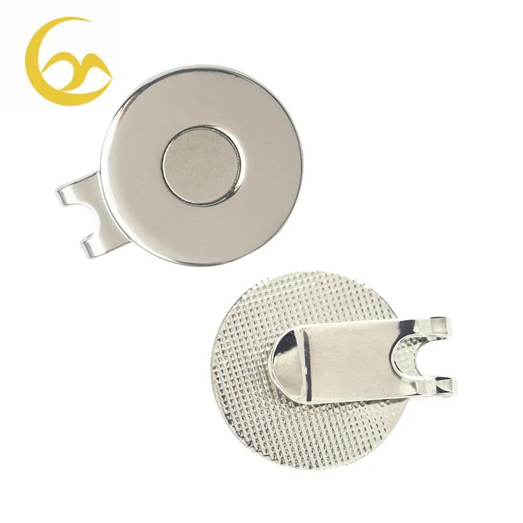 Wholesale Blank Cash Commodity Magnetic Golf Hat Clip for Ball Marker