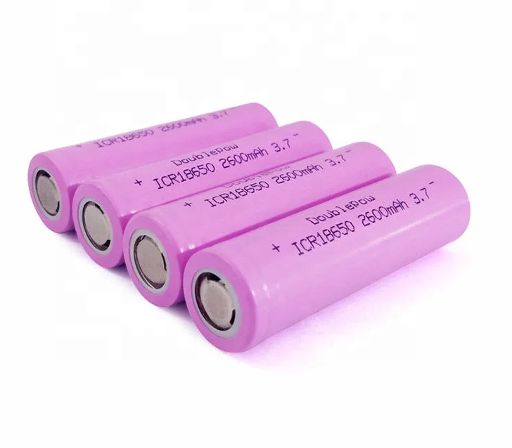 
18650 rechargeable Cylindrical Lithium ion Battery 3.7v 2500mAh 