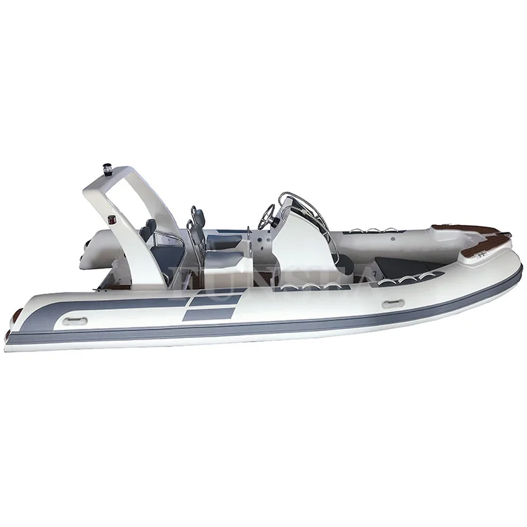 Favourite 17 ft 5.2 m heavy duty semi rigid fiberglass hull PVC or Hypalon air tube sea fishing inflatable rubber boat