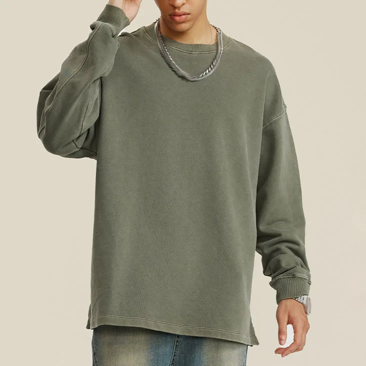 OEM Customize logo 500GSM Cotton French Terry unisex Men Heavyweight Oversized Multi-color Cotton Blank Pullover hoodie sweater