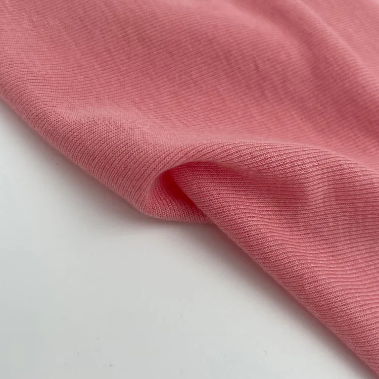 Tencel lyocell fleece 1*1 ribbed knitted fabric 35S/1