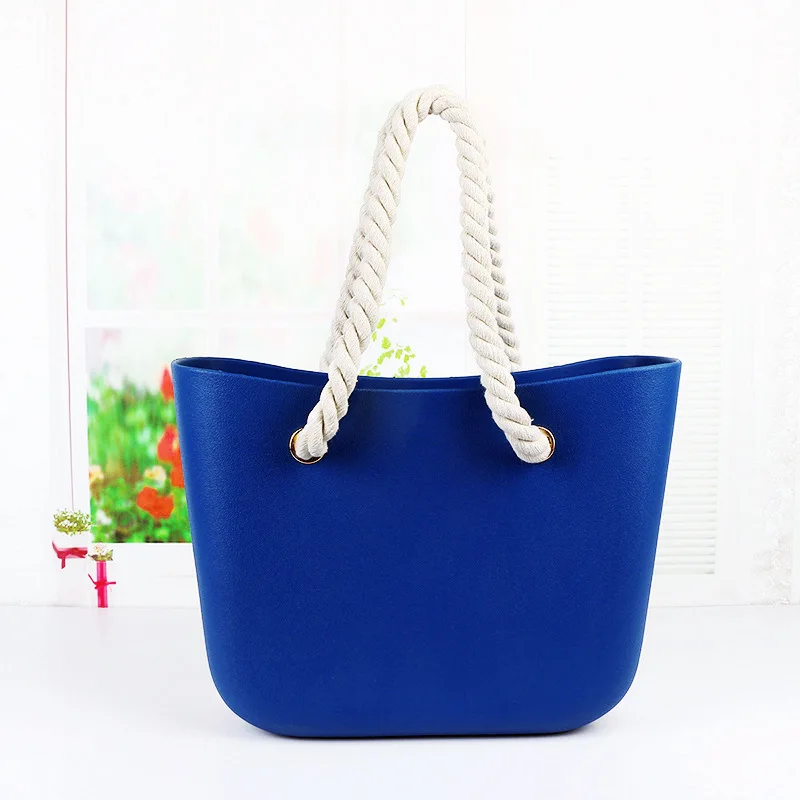 EVA beach bag candy color bag women handbag woven hemp rope one-shoulder hand bag