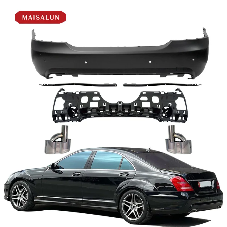 W221 Upgrade To S63 S65 Style Body Kit For Mercedes-Benz S Class Front Bumper Rear Bumper Side Skirt