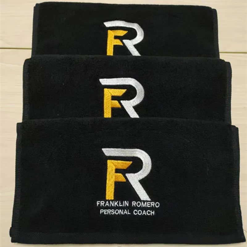 Custom hairdressing towel black towels salon beauty spa towels with logo