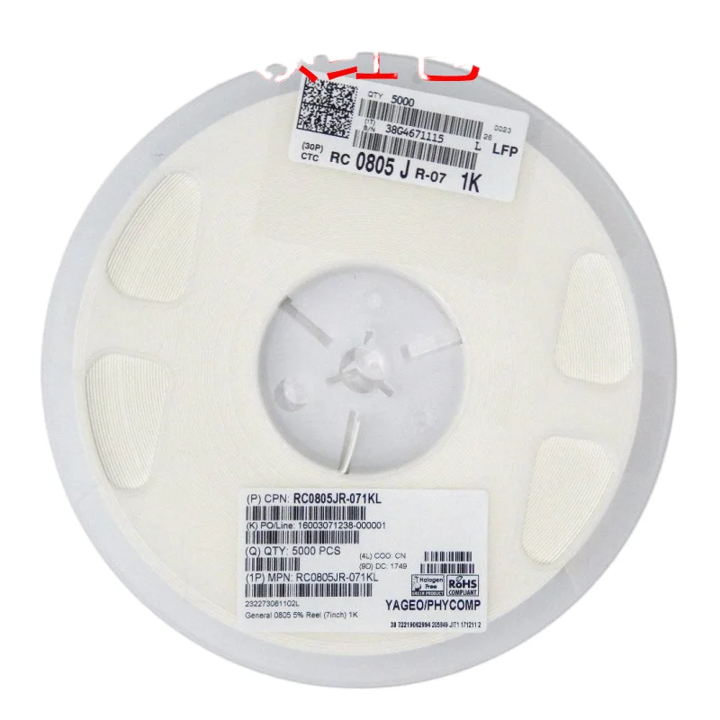 RC0201JR-074R7L | Плотная пленка Yageo SMD резистор 0201 4 7 Ом +-5% 0 05 Вт 1000 шт./bag1