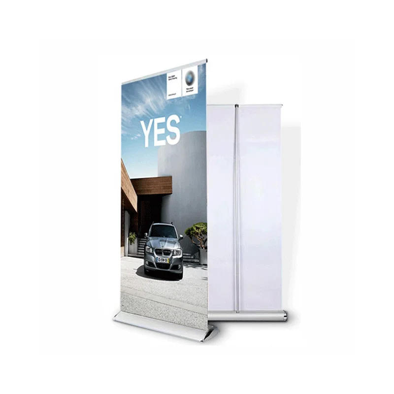 Custom Advertising Aluminum Roll Up Banner Portable Retractable Pull Up Banner Display Roll Up Stand