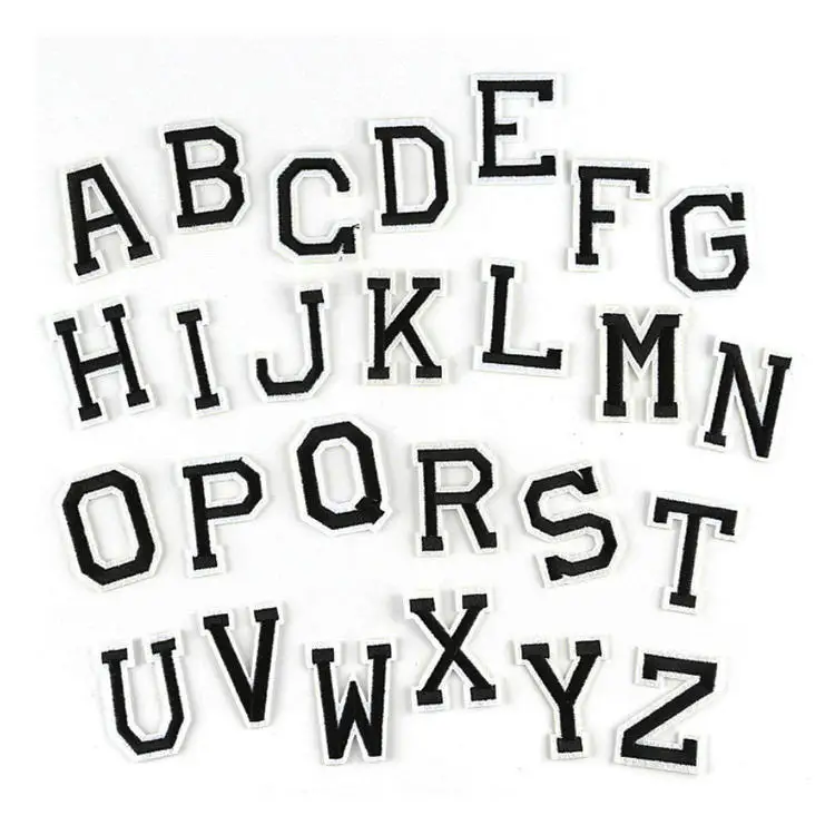 Нет минимального заказа, нашивки с Вышивкой Букв на заказ, нашивки с логотипом, именем, буквами