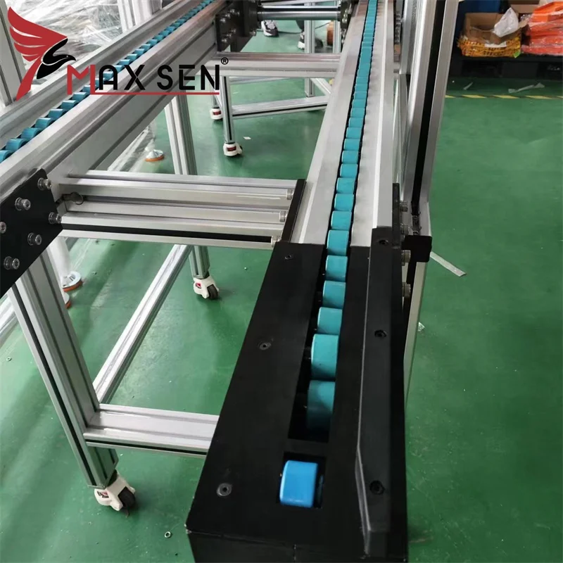 Maxsen Hot Sale Customized Double Speed Chain Conveyor Powered Pallet Transfer Chain Conveyor System Assembly Line