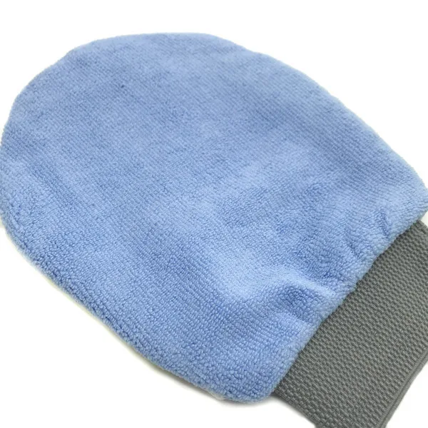 3W1 microfiber mitt multifunctional car clean mitt wax polishing microfibre mitt