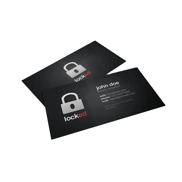 Laser Printing Custom Hot Foil Business Cards Online For Loyalty Program