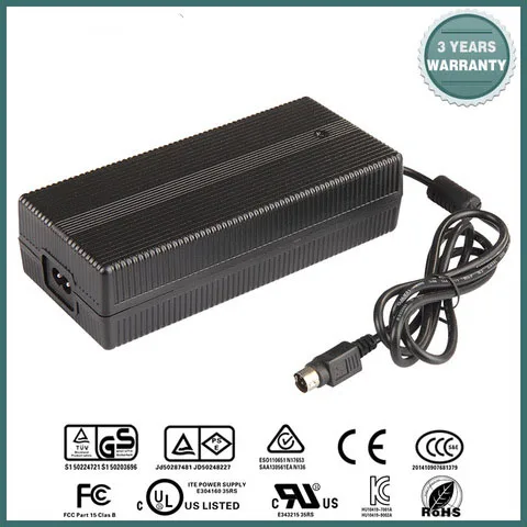 U1, FCC, cUl, GS, PSE,KC listed RCA 8mm plug scooter li-ion battery charger 4A 42V Electric bike battery charger