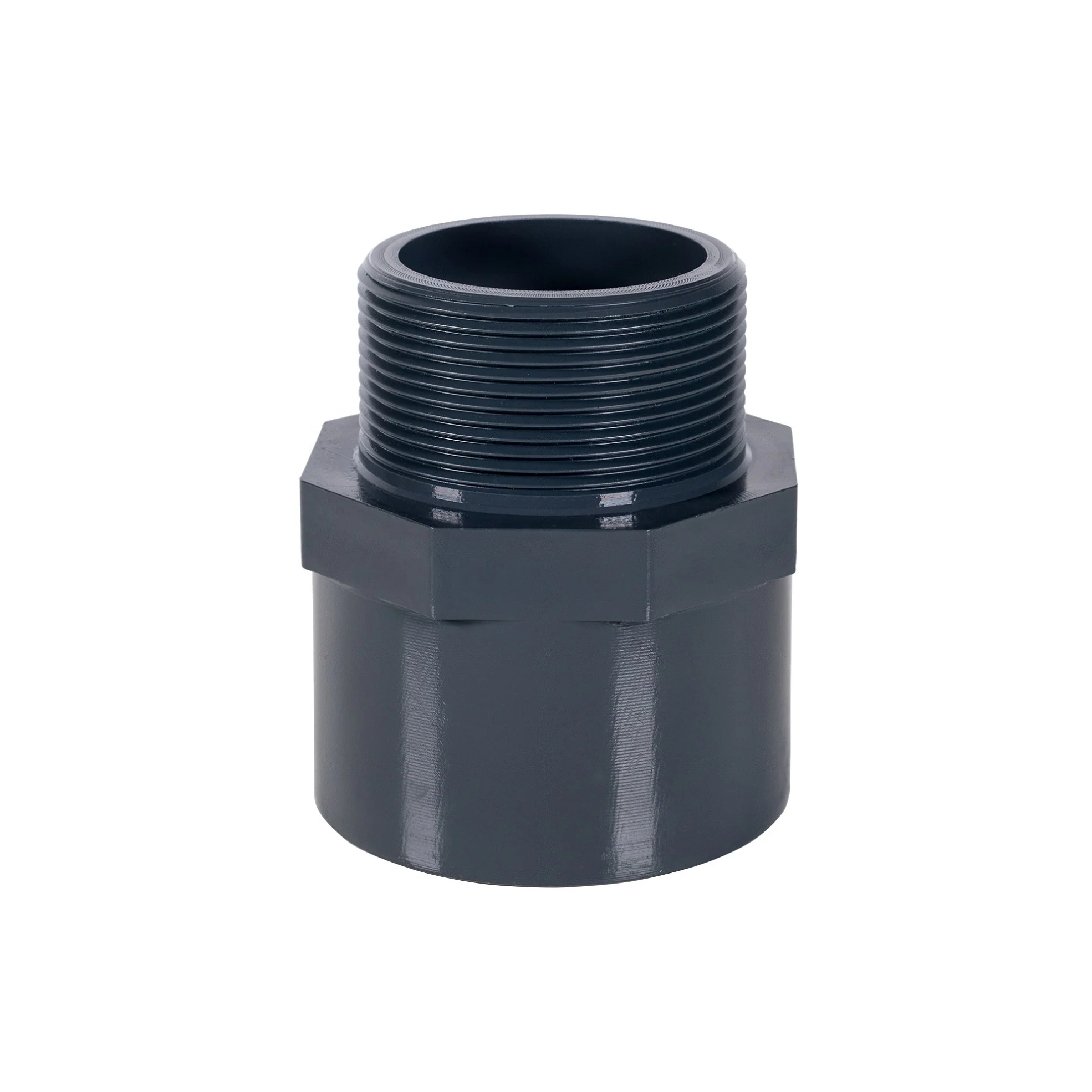 75mm  best UPVC male threaded adaptor manufacturer / wholesale factory direct / adaptor / swimming pool piping / farm irrigation