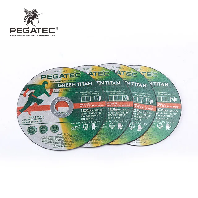 4' inch 105x1.2x16 all in1 cutting wheel metal stainless steel specially Cordless Angle Grinder Battery cutting discs factory