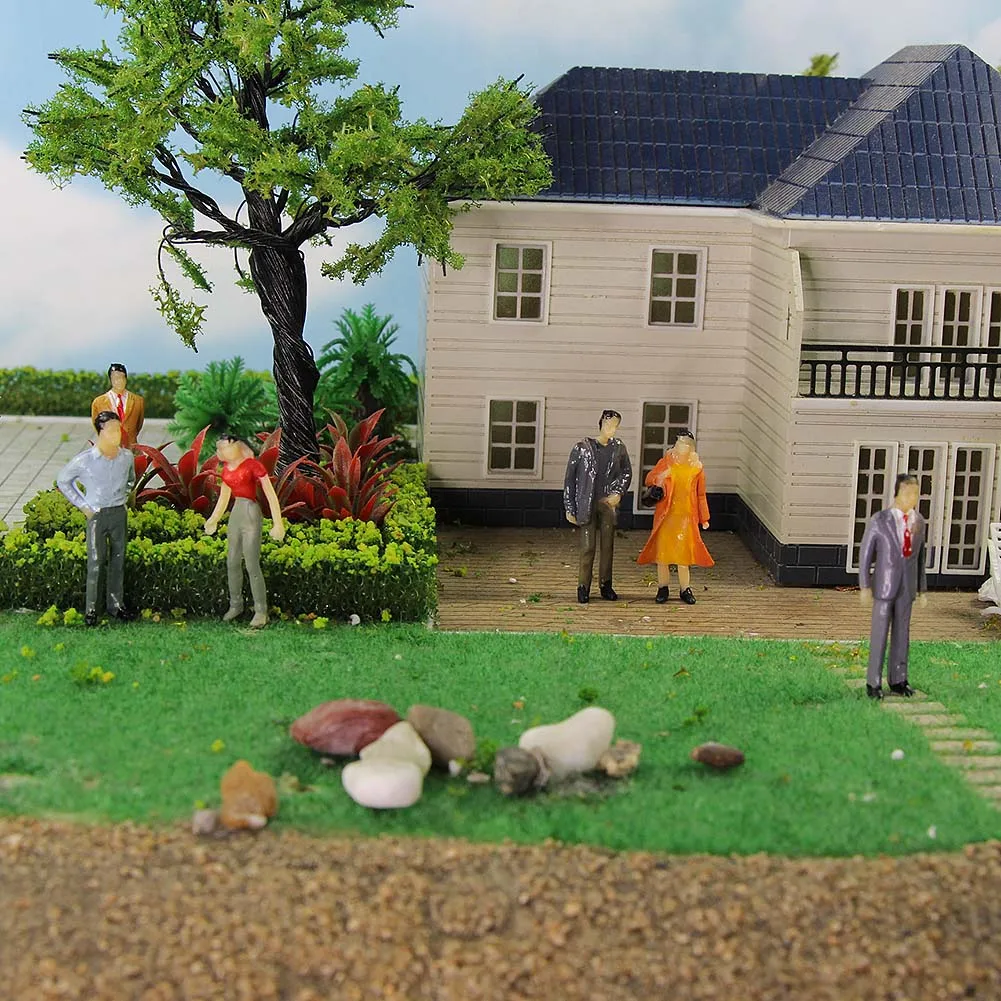 P5001 Model Railway Train 1:50 O Scale Model Seated Stanidng Figures Painted People